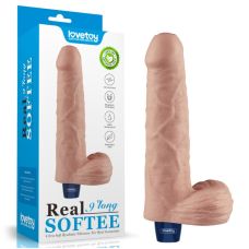 Вібратор реалістичний тілесного кольору Lovetoy Real Softee Rechargeable