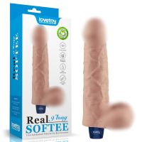 Вибратор реалистичный телесного цвета Lovetoy Real Softee Rechargeable