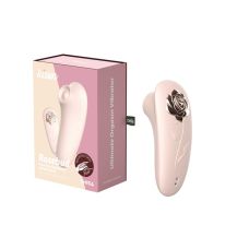 Вибратор Пульсатор для максимального клиторального оргазма розового цвета Chisa Kissen Rosebud