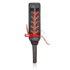 Шльопанка чорна з червоним шнурівкою Vscnovelty Slapper Paddle Ribbon