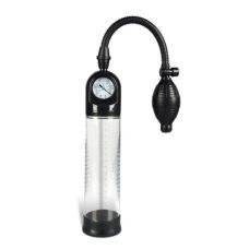 Вакуумная помпа для члена с манометром прозрачного цвета Vscnovelty Accu-Meter 
