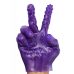 Силиконовые мультитекстурные перчатки для фистинга фиолетовые Ohyeah Masturbate Gloves