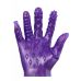 Силиконовые мультитекстурные перчатки для фистинга фиолетовые Ohyeah Masturbate Gloves