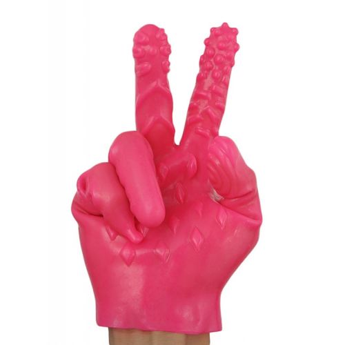 Силіконові рукавички для фістингу рожеві Ohyeah Masturbate Gloves