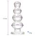 Анальная шарообразная пробка стеклянная прозрачная Vscnovelty Glass Anal Bead