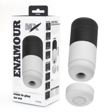 Мастурбатор для мужчин бело черного цвета Chisa MX Enamour