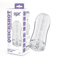 Мастурбатор для чоловіків із вакуумним ефектом прозорого кольору Chisa MX Quickshot Portable Cup Engorged