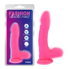 Фаллоимитатор реалистичный на присоске розового цвета Chisa Dual Density Cock Dildo