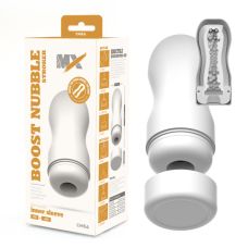 Мастурбатор для мужчин белого цвета Chisa Boost Nubble stroker