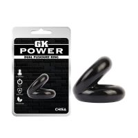 Подвійне ерекційне кільце на член чорного кольору Chisa Dual Pleasure Ring