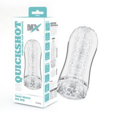 Мастурбатор для мужчин с вакуумным эффектом прозрачного цвета Chisa MX Quickshot Portable Cup Onwings