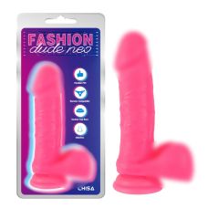 Фаллоимитатор реалистичный на присоске розового цвета Chisa Dual Density Cock Dildo