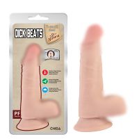 Фаллоимитатор реалистичный на присоске телесного цвета Chisa Dick Beats-Flesh