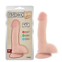 Фаллоимитатор реалистичный на присоске телесного цвета Chisa T-Skill Real Basix Cock