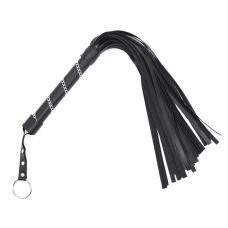 Батоги з красивою рукояткою чорна Bdsm4u Whip Flirting Black