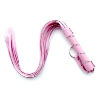 Батожка з красивою рукояткою рожева Bdsm4u Whip Flirting Pink