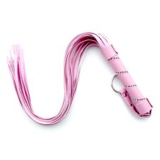 Батожка з красивою рукояткою рожева Bdsm4u Whip Flirting Pink