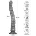 Величезний вібратор ребристий на сріблястому присосці Lovetoy King Sized Vibrating Vibrax Slider Величезний вібратор ребристий на сріблястому присосці Lovetoy King Sized Vibrating Vibrax Slider