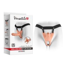 Страпон мужской полый реалистичный силиконовый телесного цвета Vscnovelty Soulmate Unisex 