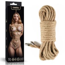 Мотузка для зв'язування тілесна Lovetoy Rebellion Reign