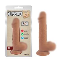 Фаллоимитатор реалистичный на присоске бежевого цвета Chisa Wild Penetrator