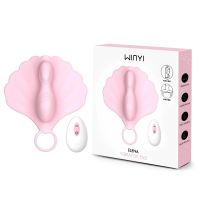 Клиторальный вибратор ракушка с пультом управления розовый Winyi Vibrator Pad Grinding Rideable