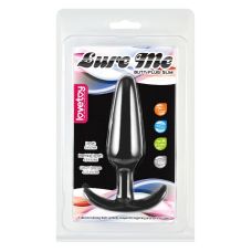 Анальна пробка з ручкою чорна Lovetoy Lure Me Classic розмір Large