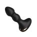 Анальный вибратор черного цвета Lustoy 