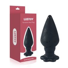 Анальний корок силіконовий чорного кольору Lustoy Anal Toy