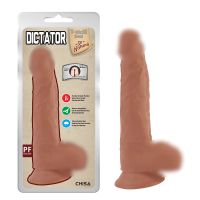 Фаллоимитатор реалистичный на присоске бежевого цвета Chisa T-Skin Real Dictator