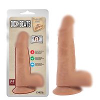 Фалоімітатор реалістичний на присосці бежевого кольору Chisa Dick Beats