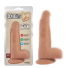 Фалоімітатор реалістичний на присосці бежевого кольору Chisa Dick Beats