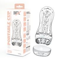 Мастурбатор для чоловіків у колбі прозорого кольору Chisa MX Portable Cup