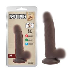 Фалоімітатор реалістичний на присосці коричневого кольору Chisa Grinder