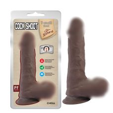 Фалоімітатор реалістичний на присосці коричневого кольору Chisa Cock Shoot