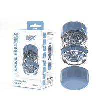 Мастурбатор для мужчин в колбе прозрачного цвета Chisa Spiral Portable Vigor Cup