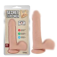 Фаллоимитатор реалистичный на присоске телесного цвета Chisa Secret Explorer