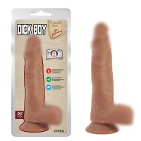 Фалоімітатор реалістичний на присосці бежевого кольору Chisa Dick Boy