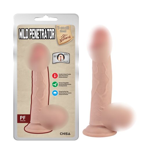 Фаллоимитатор реалистичный на присоске телесного цвета Chisa Wild Penetrator