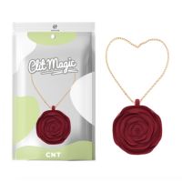 Клиторальный стимулятор в форме розы красный Cnt LOVE-Rose Necklace Vibrator-Rose