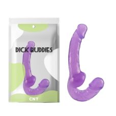 Безременний страпон подвійний для пар реалістичний фіолетового кольору Cnt Dual-ended Dildo