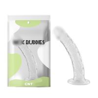 Фаллоимитатор реалистичный на присоске прозрачного цвета Cnt Transparent Realistic Dildo