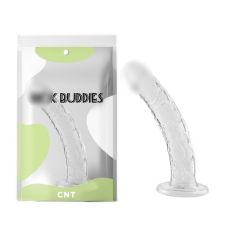 Фалоімітатор реалістичний на присосці прозорого кольору Cnt Transparent Realistic Dildo
