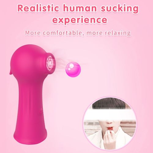 Вакуумный стимулятор для клитора и сосков розовый Cnt Peashooter-Rose