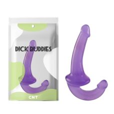 Безременной двойной реалистичный страпон для женщин фиолетовый Cnt Crystal Beginner Dildo 