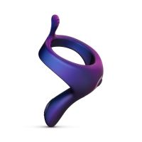 Эрекционное виброкольцо на член фиолетовое Hueman Vibrating Strap-on Cockring