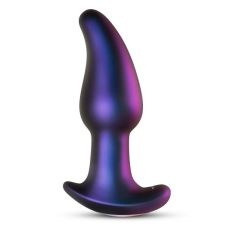 Анальная вибропробка с пультом управления фиолетового цвета Hueman Asteroid Rimming 