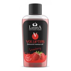 Массажный гель со вкусом клубники Intimateline Luxuria Voluptas 100мл