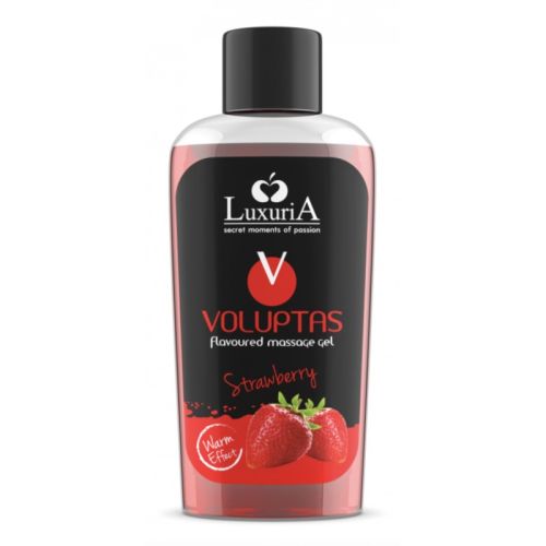 Массажный гель со вкусом клубники Intimateline Luxuria Voluptas 100мл