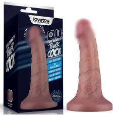 Вібратор реалістичний на присосці тілесного кольору Lovetoy Dual Density Power Cock